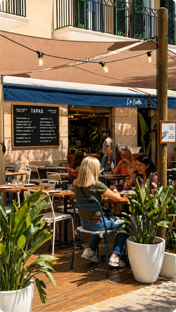 restaurante la caña palma sunny terrace